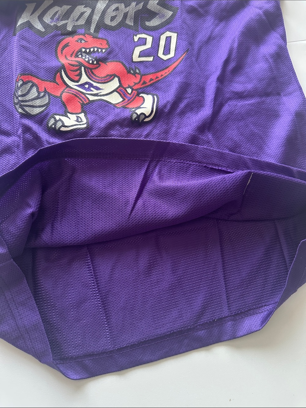 Z—Champion Purple Mesh Basketball Jersey with Red Accent - Picture 10 of 16
